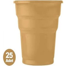 Borapack Plastik Bardak 25 Adet Altın