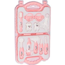 Mrs- ERN-2039 Çantalı Pembe Dişçi Kız Seti -Heroes Toys -548484