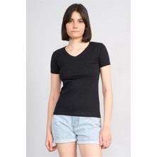 C.k Y26 8036 Pachie Byn V.yk Basic T-Shirt Siyah