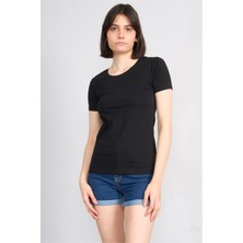 C.k Y26 8037 Pachie Byn B.yk Basic T-Shirt Siyah