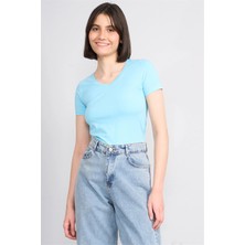 C.k Y26 8036 Pachie Byn V.yk Basic T-Shirt Mavi
