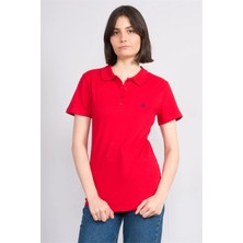 Chester Polo C.k Y26 8961 Cstp Byn Polo Yk. Pıke Nakışlı S.fıt T-Shirt Kırmızı