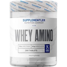 Supplementler Whey Amino 300 Tablet - Aromasız 75 Servis İçeren Esansiyel Amino Asit Takviyesi