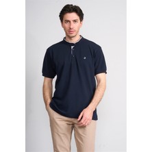 Çetinkaya Chester Polo 4728 Hakim Yaka Regular 30/1 Pike T-Shirt Lacivert