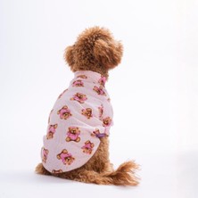Pettrend Pinky Bear Ayıcık Desenli Kedi Köpek Sweati - Kedi Köpek Kıyafeti-Kedi Köpek Sweati