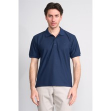 Çetinkaya Chester Polo 4736 Polo Yaka Regular Jakarlı T-Shirt Açık Indigo