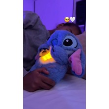 DMR Accessoire Mavi Renk Nefes Alan Stitch Uyku Arkadaşı Sesli Işıklı Müzikli