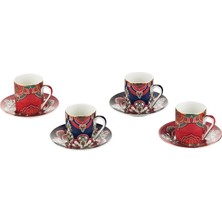 LuckyArt Etro Bone 4lu Kahve Fincani Seti 100 ml