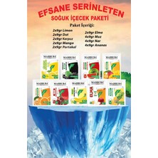 Mahbuba Efsane Serinleten Soğuk Toz İçecek 24 Paket Karışık Meyve Aroması ve Vişne