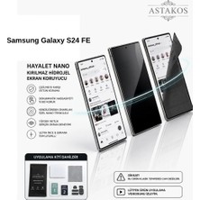 Samsung Galaxy S24 Fe Uyumlu Hayalet Nano Kırılmaz Hidrojel Ekran Tpu Film Astakos