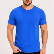 Evrenial Erkek Basic Tişört Bisiklet Yaka Kısa Kol Günlük Yazlık Slim Fit T-Shirt