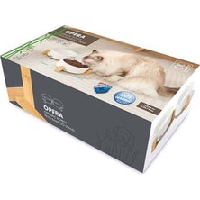 Bezos Opera Bamboo Standlı Seramik Kedi Mama Kabı Beyaz 2X850 ml