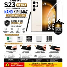 Astakos Samsung S23 Ultra Uyumlu Nano Hidrojel Kırılmaz Ekran Koruyucu Darbe Emici Tam Kaplama