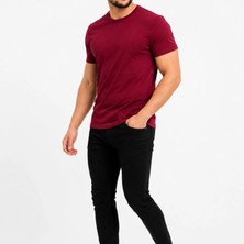 Evrenial Erkek Basic Tişört Bisiklet Yaka Kısa Kol Günlük Yazlık Slim Fit T-Shirt