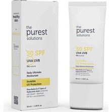 The Purest Solutions Görünmez Uv Koruması Günlük Yoğun Nemlendirici Spf 50+ 50 ml