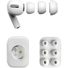 Blackmark AirPods Pro/pro 2 Uyumlu Anc Delikli 3 Çift Xs, S, L Silikon Yedek Kulaklık Ucu Kulaklık Tıkacı Beyaz