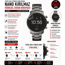 Astakos Gen 4 FTW4012 45MM ile Tam Uyumlu Nano Jel Ekran Koruyucu 2 Adet Güçlendirilmiş Film