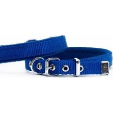 Bezos Polar Pedli Sade Dokuma Köpek Boyun Tasması Royalblue 1,5X20-25 cm