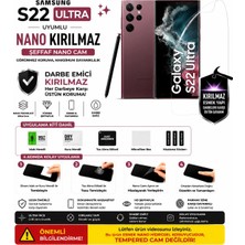 Astakos Samsung Uyumlu Galaxy S22 Ultra Nano Kırılmaz Cam Ekran Koruyucu Şeffaf