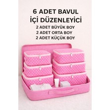 Empressco Spartek Home Textile 6 Parça Pembe - Bavul Organizer Seti Filesiz Desenli – Hurç ve Çanta Takım - Fiyatı, Yorumları