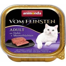 Bezos Vom Feinsten Mare Tavuklu ve Deniz Mahsüllü Yetişkin Kedi Konservesi 100 gr