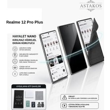 Realme 12 Pro Plus Uyumlu Hayalet Nano Kırılmaz Hidrojel Ekran Tpu Film Astakos