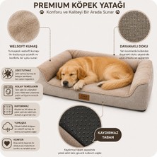 Pet Dreams Astro Lüks Sertifikalı Peluş Kumaş, Büyük Irk Kedi/köpek Yatağı, Kaymaz Altlık
