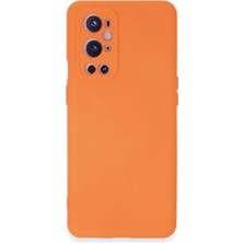 Mudanis One Plus 9 Pro Kılıf Nano Içi Kadife Silikon - Turuncu