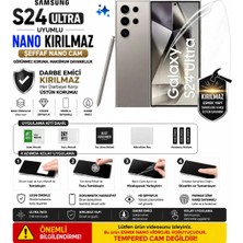 Astakos Samsung S24 Ultra Uyumlu Nano Hidrojel Kırılmaz Ekran Koruyucu Darbe Emici Tam Kaplama