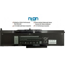 Ni-On Nion Dell Precision 3530 P60F P60F002 Uyumlu Laptop Notebook Batarya Pil