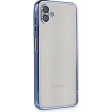 Mudanis Samsung Galaxy A04 Kılıf Razer Lensli Silikon - Açık Mavi