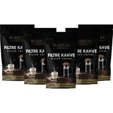Mahbuba Kavrulmuş Ve Öğütülmüş İtalyan Filtre Kahve 5x200gr