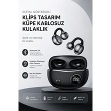 MMctech 2026 Yeni Kablosuz Müzik Kulaklığı Klips Küpe  Spor Bluetooh Kulaklık