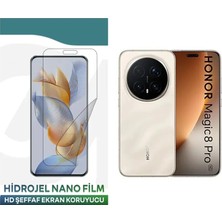 Astakos Honor Uyumlu Magic 8 Pro Hidrojel Nano Film Hd Şeffaf Ekran Koruyucu Tempered Cam Değildir