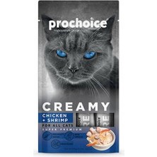Bezos Creamy Tavuklu ve Karidesli Sıvı Kedi Ödül Maması 4X15 gr