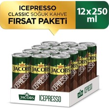Jacobs Icepresso Classıc 250 ml Soğuk Kahve 12 Adet Fırsat Paketi Lezzetli ve Ferahlatıcı