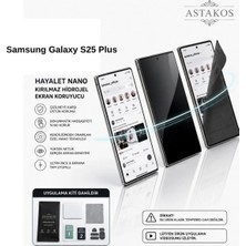 Astakos Samsung Galaxy S25 Plus Uyumlu Hayalet Nano Kırılmaz Hidrojel Ekran Tpu Film