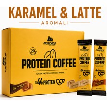 Mustang Nutrition Protein Coffee Karamel & Latte Aromalı 10 Gr x 20 Servis 200 Gr Yüksek Proteinli Kahve