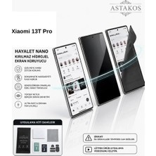 Xiaomi 13T Pro Uyumlu Hayalet Nano Kırılmaz Hidrojel Ekran Tpu Film Astakos