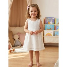 Woorage Bebe Elbise 1-5 Yaş Ekru