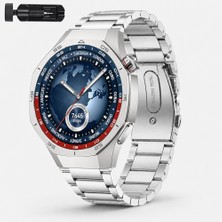 Sneezy Huawei Watch Gt5 Pro 46MM Ile Uyumlu Katlanır Klipsli Paslanmaz Çelik Saat Kordonu