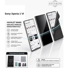 Sony Xperia 1 Vı Uyumlu Hayalet Nano Kırılmaz Hidrojel Ekran Tpu Film Astakos