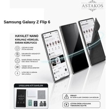 Samsung Galaxy Z Flip 6 Uyumlu Hayalet Nano Kırılmaz Hidrojel Ekran Tpu Film Astakos