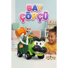 Farbu Oyuncak Bay Çöpçü 42 Parçalı Çöp Kamyonlu 2-4 Kişilik Eğitici ve Eğlenceli Aile Kutu Oyun Seti