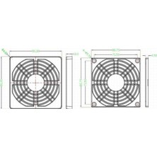 Mykablo Fan Toz Filtresi - 8 cm