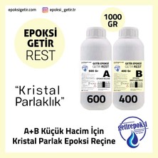 1 kg A+B Küçük Hacim Için Kristal Parlak Reçine