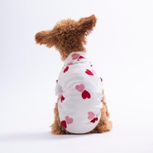 Pettrend Love Paws Kalp Desenli Kedi Köpek Sweati - Kedi Köpek Kıyafeti-Kedi Köpek Sweati