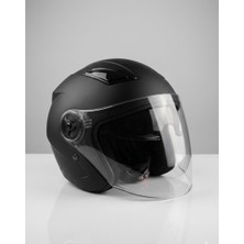 Motopya Oso Polar Güneş Gözlüklü Vizörlü Açık Motosiklet Kaskı Yarım Kask