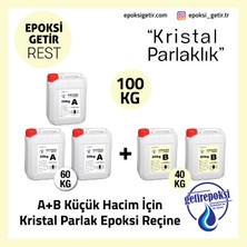 100 kg A+B Küçük Hacim Için Kristal Parlak Reçine