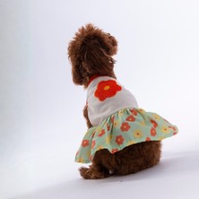 Pawstar Florelle Çiçek Desenli Kedi Köpek Elbisesi - Kedi Köpek Kıyafeti
